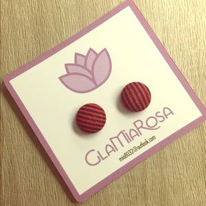 Handmade fabric earrings